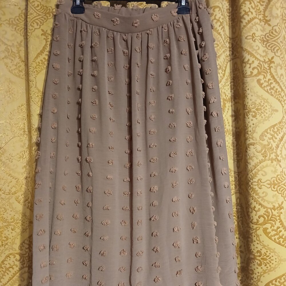 Polagram large texture dotted skirt